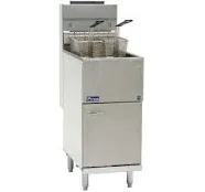 Pitco 45C+S 42-50 lb. Stainless Steel Gas Floor Fryer