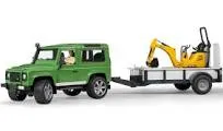 Land Rover Defender with Trailer