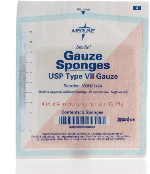 Medline Sterile Gauze Sponges