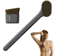 SONN Self Tanner Brushes - Body and Face Kabuki Brush Applicator for Fake Tan, Lotion, Makeup, and Sunscreen, Back Brush Applicator for Sunless Tanner and cream (Face Brush)