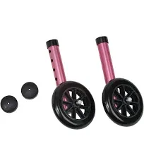 Mabis Walker Wheels with Glide Caps