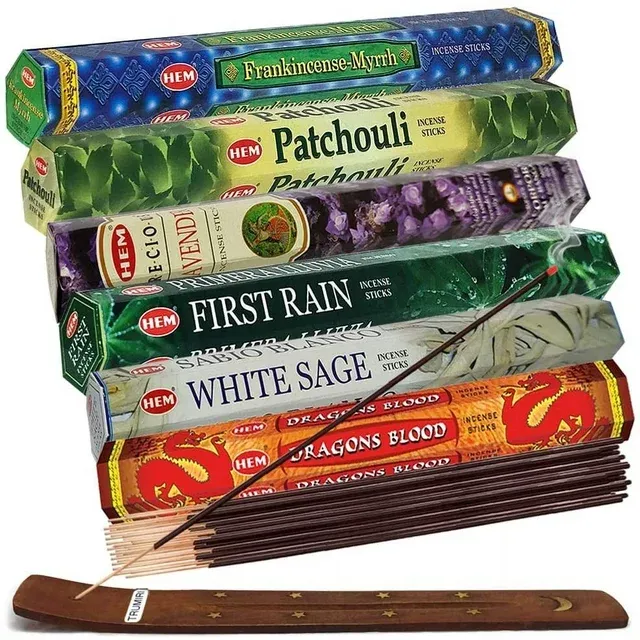 Hem 6 Popular Scents Incense Sticks Variety Pack