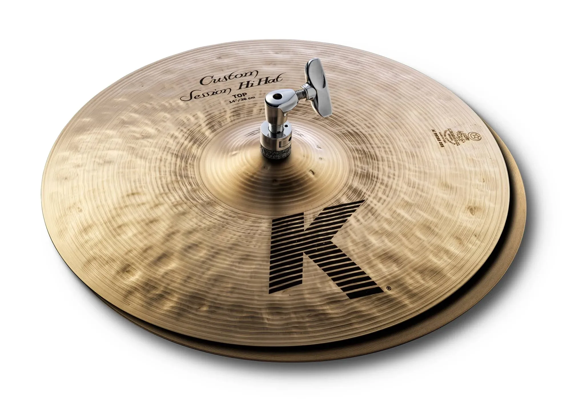 14" Hihat, K Custom, Session Hats, brilliant