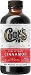 Cook's Pure Cinnamon Extract Made From Fine Ceylon Cinnamon, Premium All Natural Cinnamon Extract for Baking, Cooking, Beverages and Candies, 8 oz