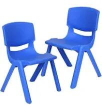 Playkidiz Kids Plastic Chair Set of 2 Preschool Chairs for Toddlers Kids 20.5" H