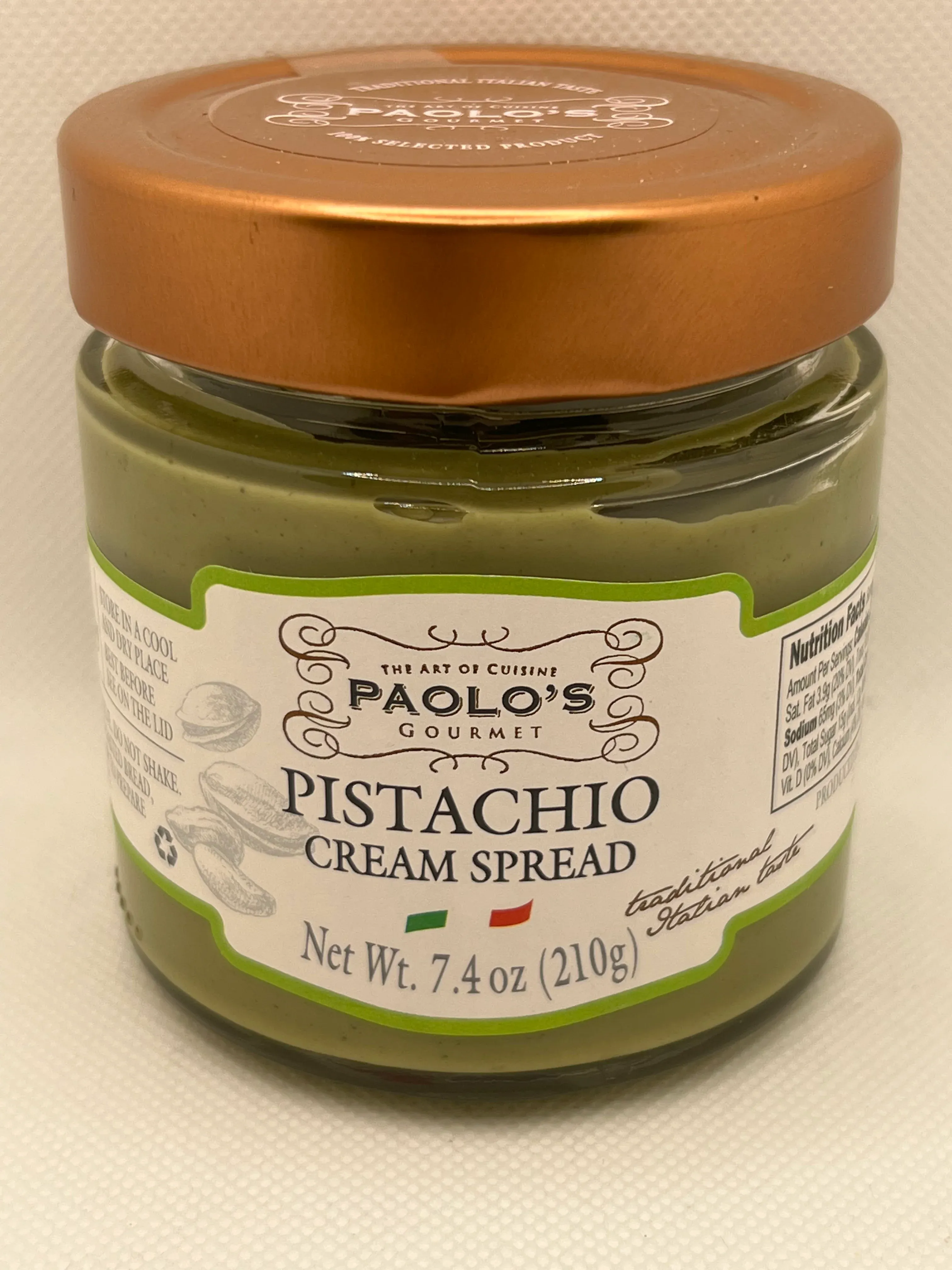 Paolo's Gourmet Pistachio Cream Spread