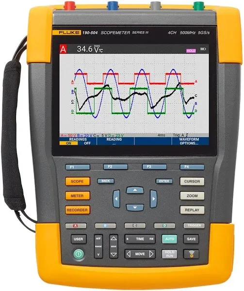 Fluke Color ScopeMeter 60MHz 2-Channel Oscilloscope