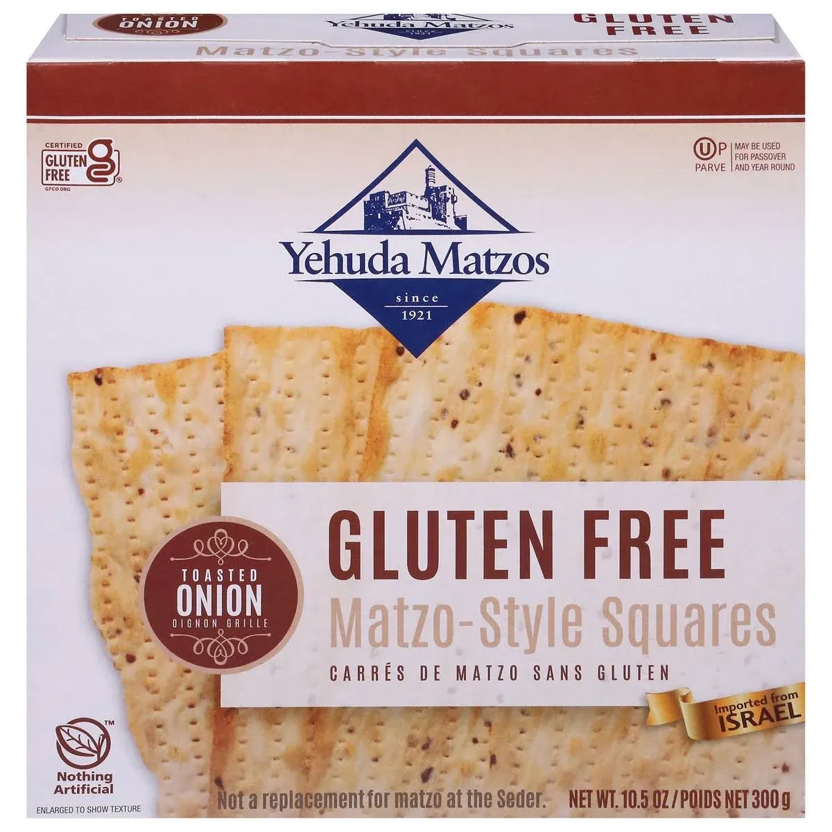 Yehuda Toasted Onion Matzo Crackers (10.5 oz)