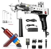 BESGEER Rug Tufting Gun with Carpet Trimmer Kit -Rug-Tuft-Gun-with-Tufting-Shears, 2 in 1 Cut Loop Pile Carpet Gun and Carving Clippers