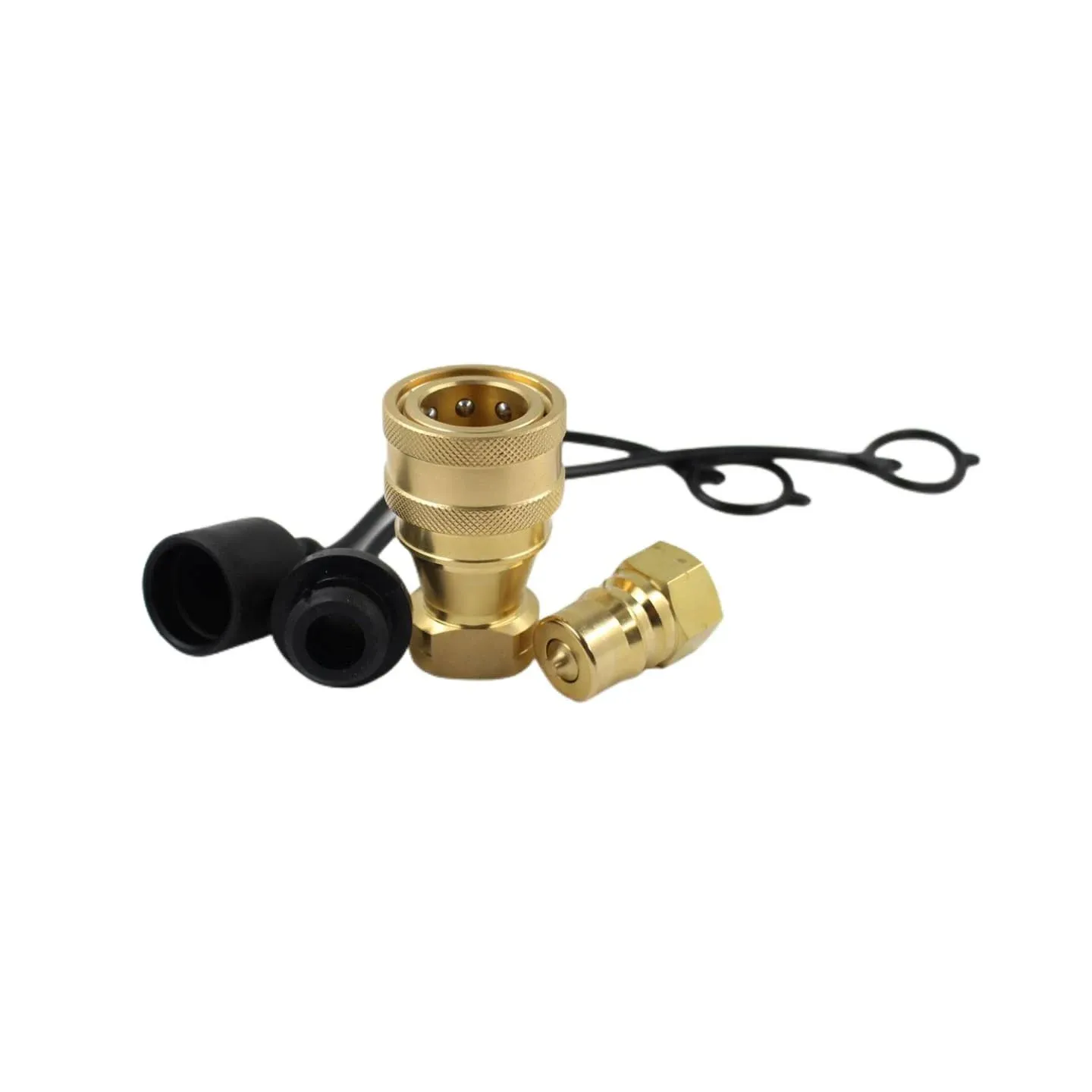 LX-KZD 3/4’’ NPT ISO7241-B Brass Valve With FKM Seal Quick Disconnect Hydraulic Couples