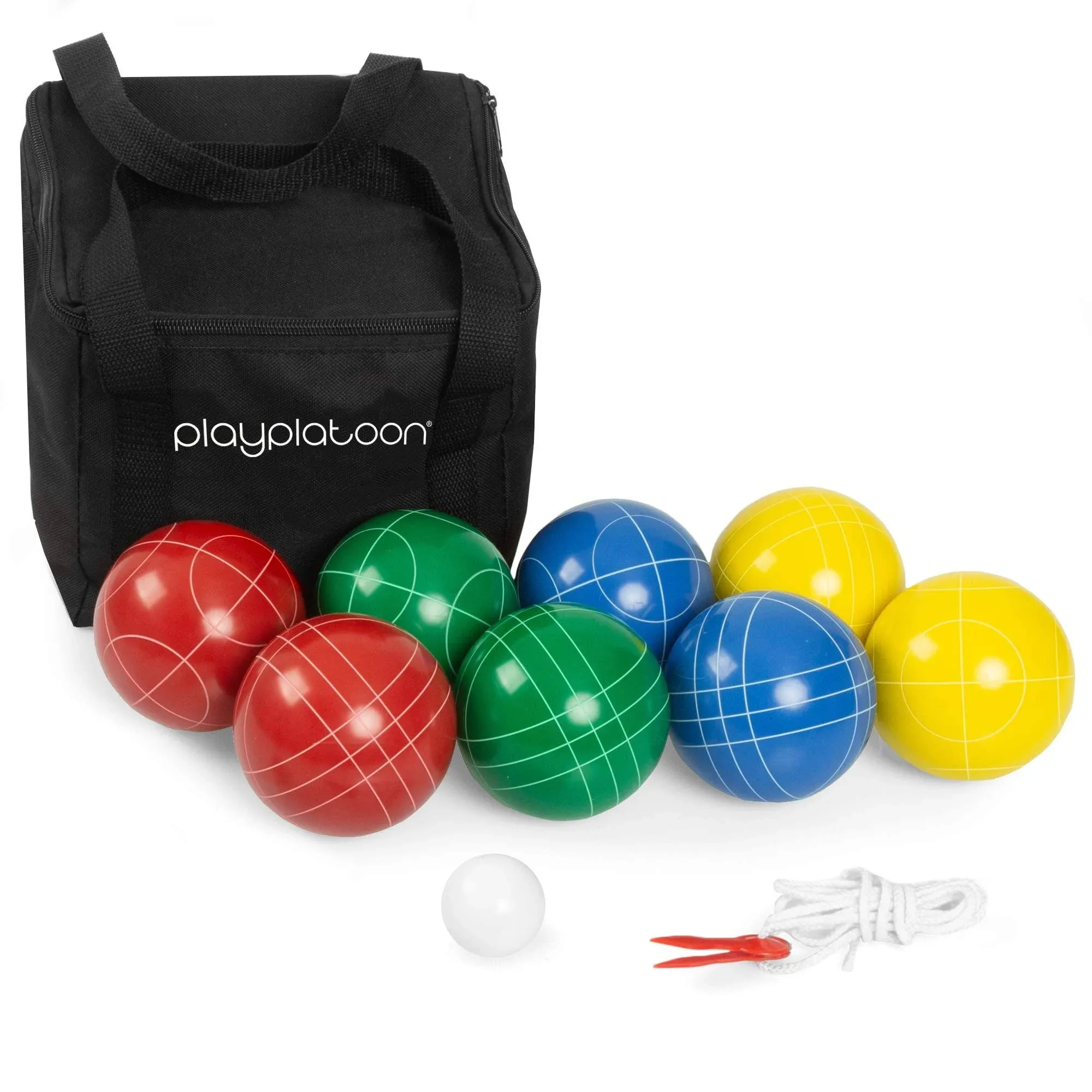 Bocce Ball Set Game with Case - 4 to 8 Player Bocce Balls Set