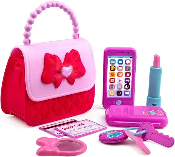 Playkidz Princess My First Purse Set - 8-Piece Pretend Play Accessories