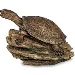 Turtle on Log Spitter