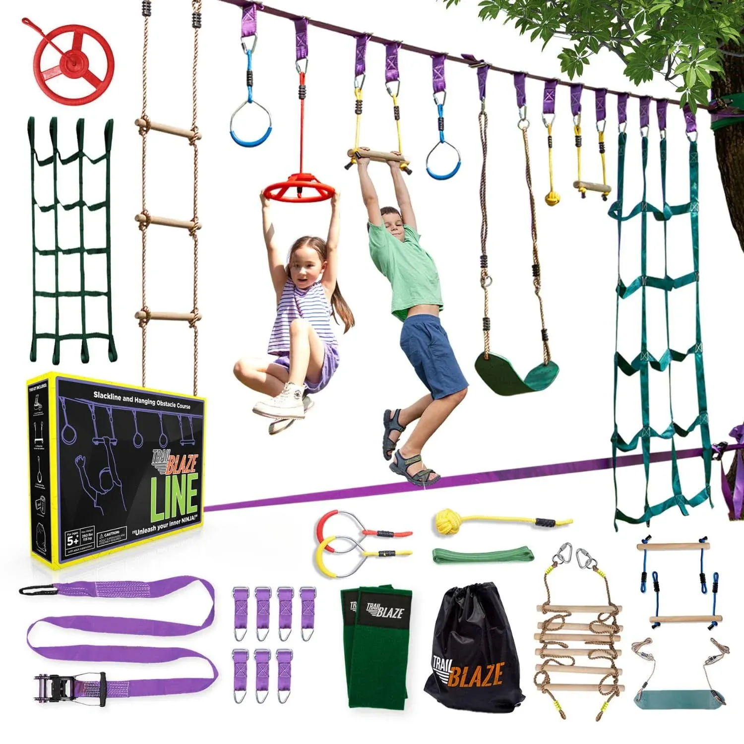 TrailBlaze Ninja Warrior Hanging Obstacle Course