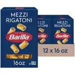 Barilla Semolina Wheat &amp; Durum Wheat Flour Rigatoni Pasta (16 Ounces, Pack Of 2)