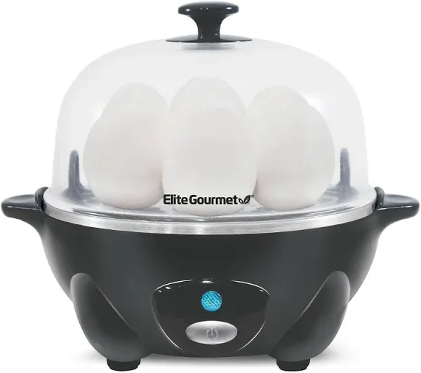 Elite Fourmet EGC710DKG Black 7 Egg Easy Egg Cooker