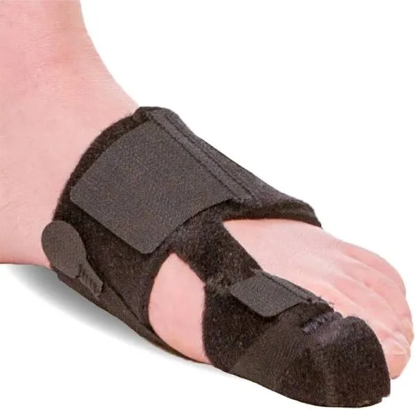 BraceAbility Turf Toe Brace - Soft Big Toe Taping Splint Straightener Wrap with Support Straps for Sprains and Hallux Rigidus Relief (Left Foot)