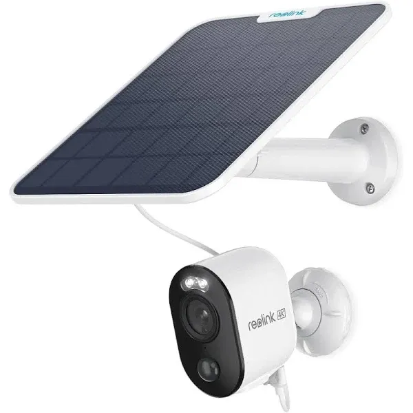 Reolink Argus 3 Ultra, 4K Solar Security Camera, Wireless Outdoor Camera, 6W Adjustable Solar Panel, 2.4/5GHz Wifi, 8MP Color...