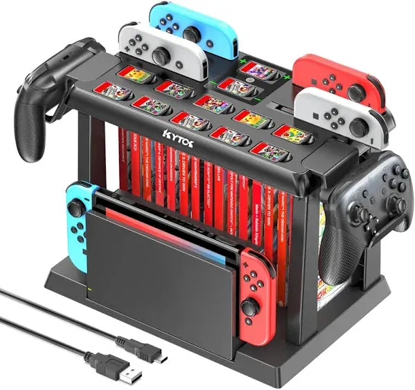 Game Storage Tower Controller Charger Station Dock Organizer for Nintendo Switch  | eBay