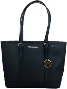 Jet Set Travel Small Saffiano Leather Top-Zip Tote Bag