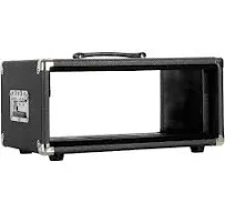 Gator GR-RETRORACK-4<wbr/>BK Vintage Amp Vibe Rack Case - 4U Black