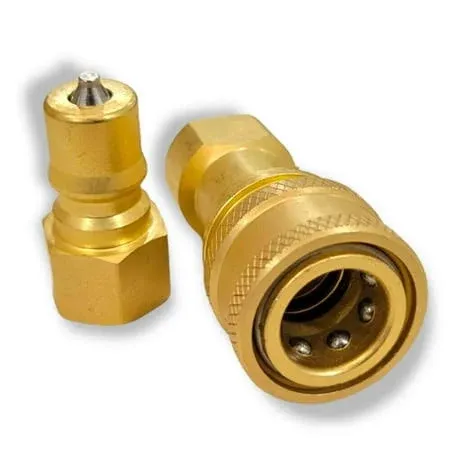 2Pcs 1/4&#034; Brass Quick Disconnect Coupler Carpet Cleaning Extractor Wands&amp;Hose US