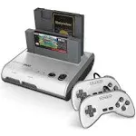 SNES & NES Retro Duo Console System - Silver Black (Retro-Bit)