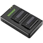 Neewer NP-FW50 Camera Battery Charger Set With Battery Case Compatible with Sony