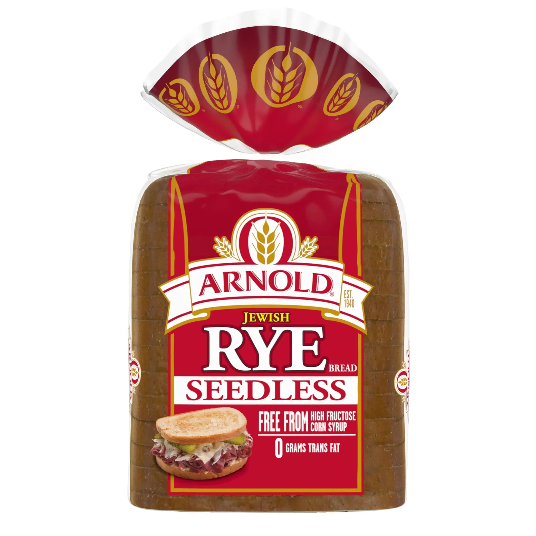 Arnold Rye Bread, Seedless, Jewish - 1 lb