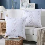 MarCielo 2 Pack Pillow Shams Throw Pillow Covers Euro Sham