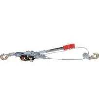 BIG RED 2 Ton Torin Double Gear Hand Cable Puller with 2 Hooks T32052