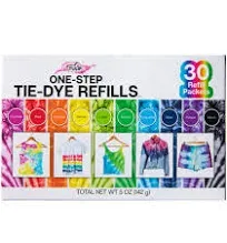 Tulip One-Step Tie-Dye Kit Refills Rainbow Tie Dye 30 Pack