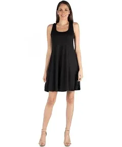 24seven Comfort Apparel Women's A Line Slim Fit and Flare Maternity Dress