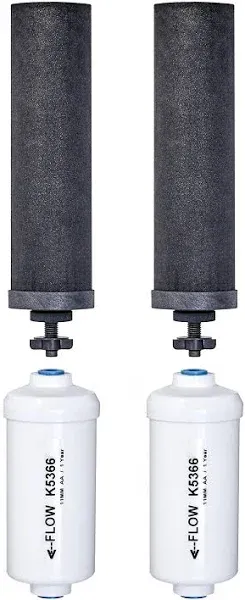 Water Filter, Replacement for Black Filters (BB9-2) &amp; Fluoride Filters (PF-2)...