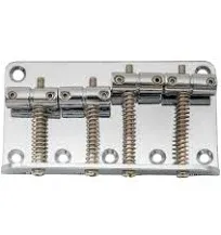 Musiclily 4-String Vintage Style Bass Bridge