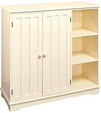 LTD Commodities Beadboard Wooden Storage Unit