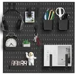 Revamp Your Space With A Versatile Pegboard Kit - Effortlessly Organize Home, Office, And Gaming Setup With Customizable Hanging Solutions (Black), 