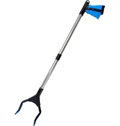 Reacher Grabber Tool, Foldable Trash Picker Grabber, Trash Gripper, Garden Nabber, Litter Picker, Extended Grabber (Blue)