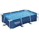 Bestway Steel Pro 102 x 67 x 24" Rectangular Frame Above Ground Swimming Pool