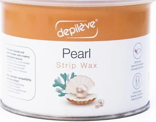 Depileve Hair Removal Wax - Pearl Rosin Full-Body Wax - Ideal for Dry, Flaking Skin - Soft and Gentle Waxing Pearls - Moisturizing Strip Wax - 14 oz