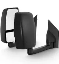 AKKON - For 2003-19 Chevy Express 1500/2500/3500 + GMC Savana 1500/2500/3500 Full-Size Van Manual Towing Towing Mirrors Pair Set