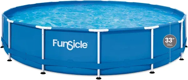 Funsicle Outdoor Activity Round Frame Above Ground Swimming Pool