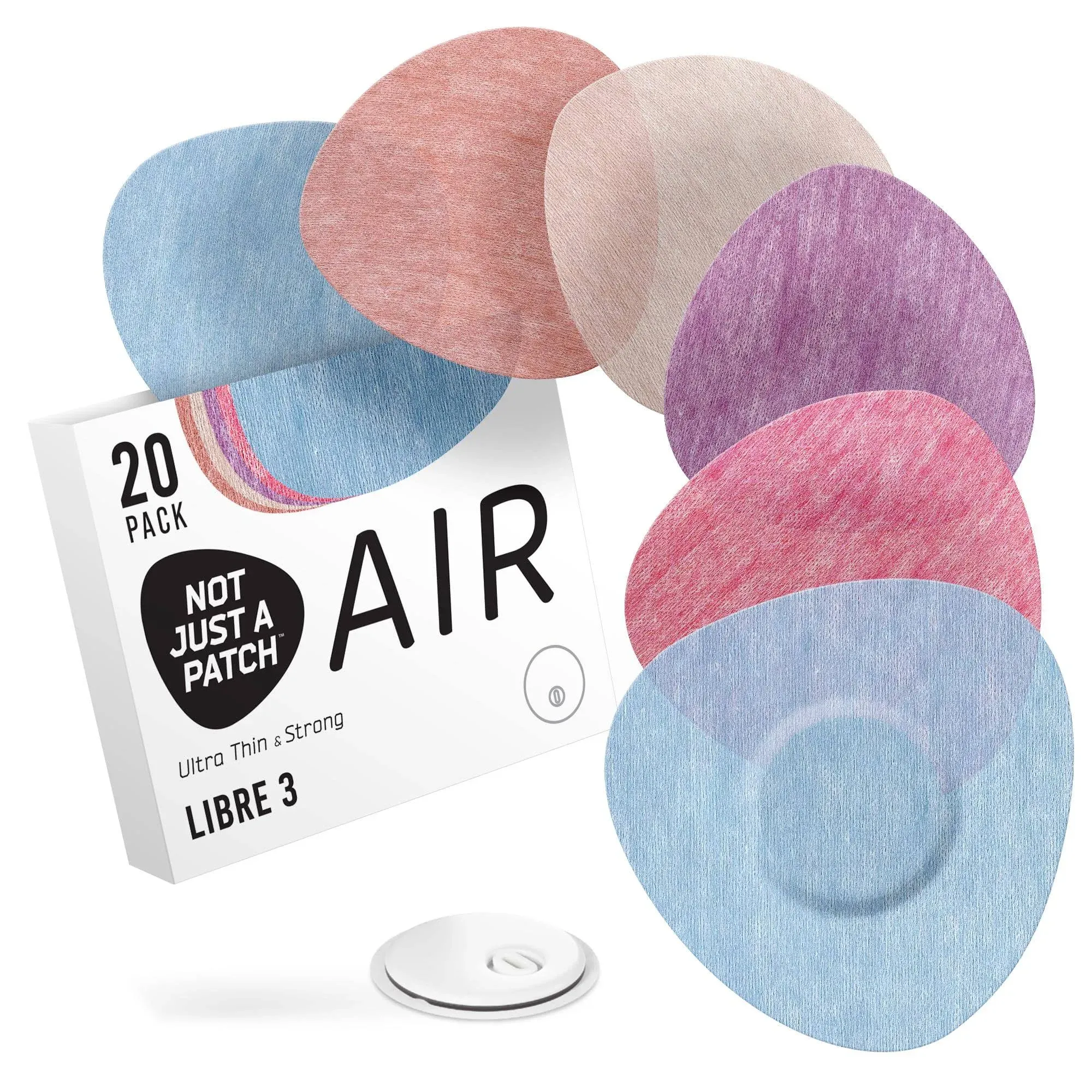 Air Libre 3 Sensor Covers (20 Pack) - Thin, Strong and Light Adhesive Patches...