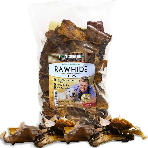 Vet Recommended Beef Rawhide Chips for Dogs