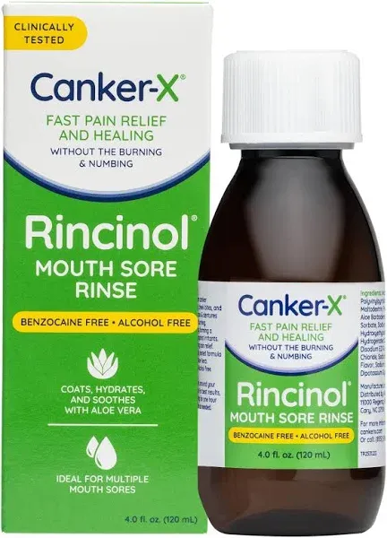 Canker-x Rincinol Oral Rinse Mouthwash