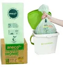 100% Compostable Trash Bags 2.6 Gallon, Extra Thick Kitchen Small Compost Bag...