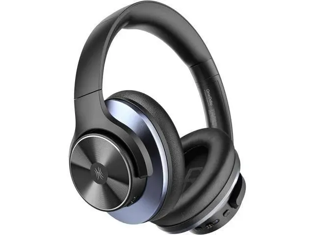 OneOdio Hybrid Active Noise Cancelling Headphones - 62H Battery, Hi-Res Audio, Transparency Mode, Wireless/Wired, Built-in Mic - For Travel