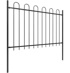 VidaXL Garden Fence with Hoop Top