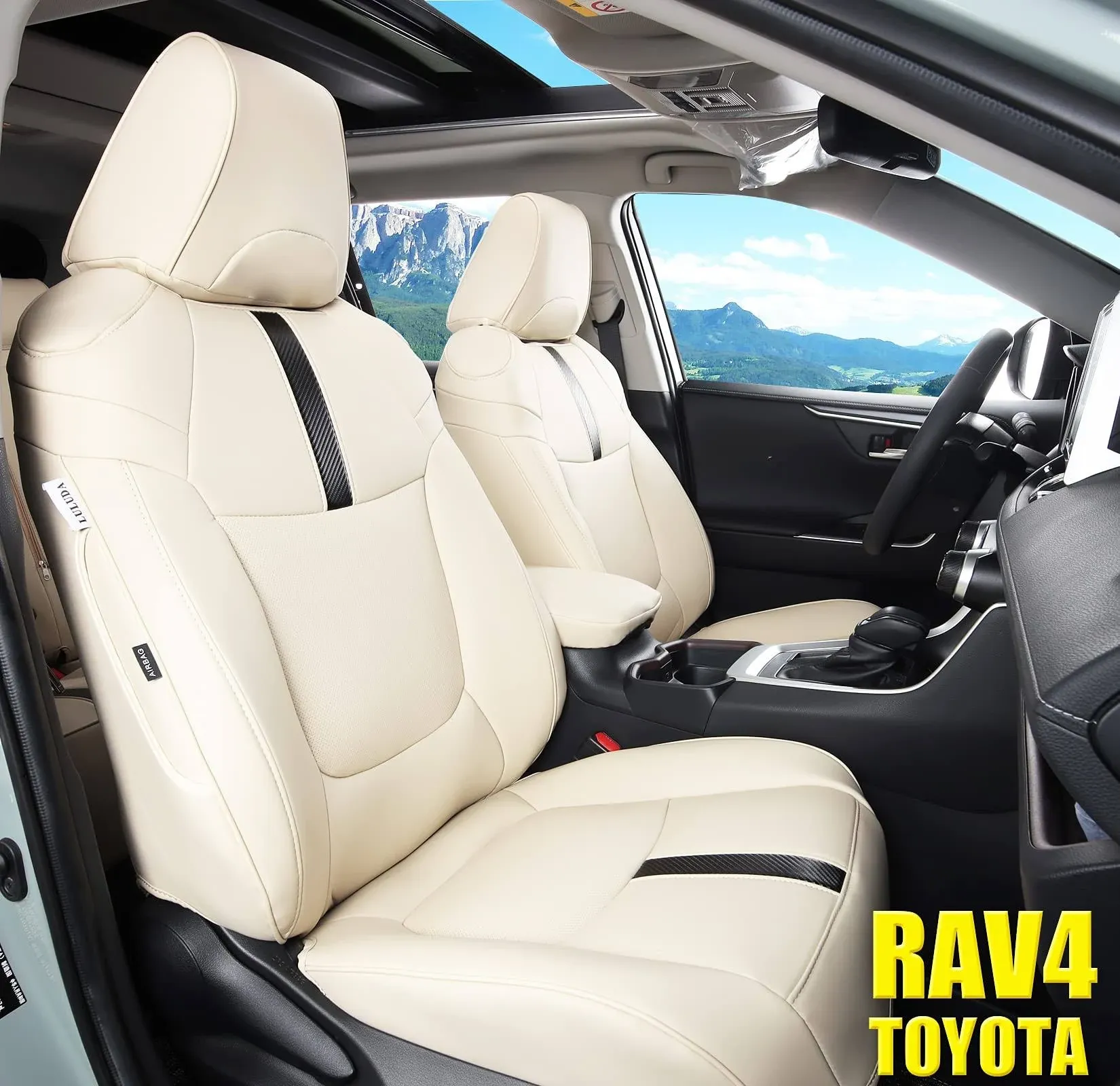 Custom Fit RAV4 Seat Covers for Toyota RAV4 2019 2020 2021 2022 2023 2024 LE ...