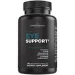 Livingood Daily Eye Support Eye Vitamins Lutein & Zeaxanthin with Ginkgo, Pine Bark, Astaxanthin, Vitamins A, C, and E